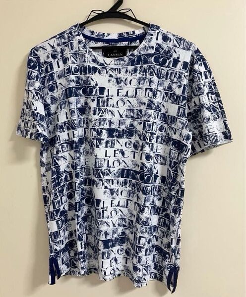 【クリーニング済み】ランバンコレクション 総柄半袖 Tシャツ サイズ48