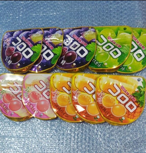 コロロ 4種類10点セット(巨峰、パイン、白桃、シャインマスカット)