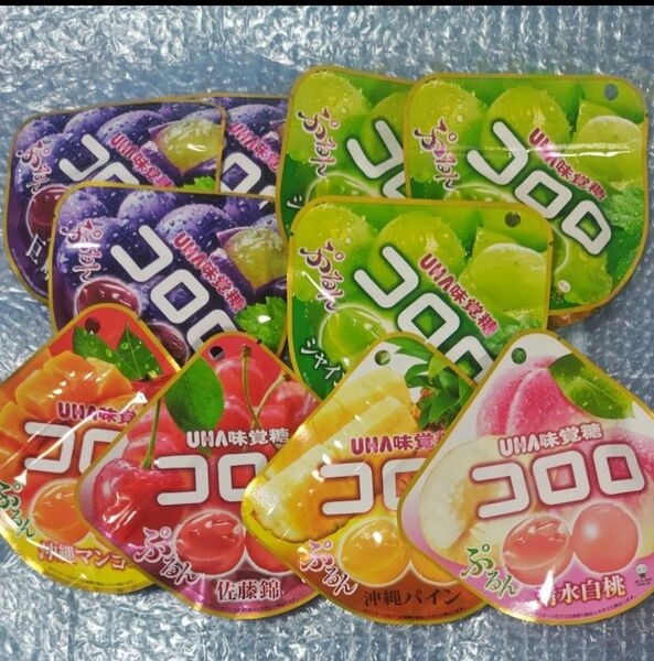 コロロ 6種類 10点セット(巨峰、白桃、パイン、マンゴー、佐藤錦、シャインマスカット)