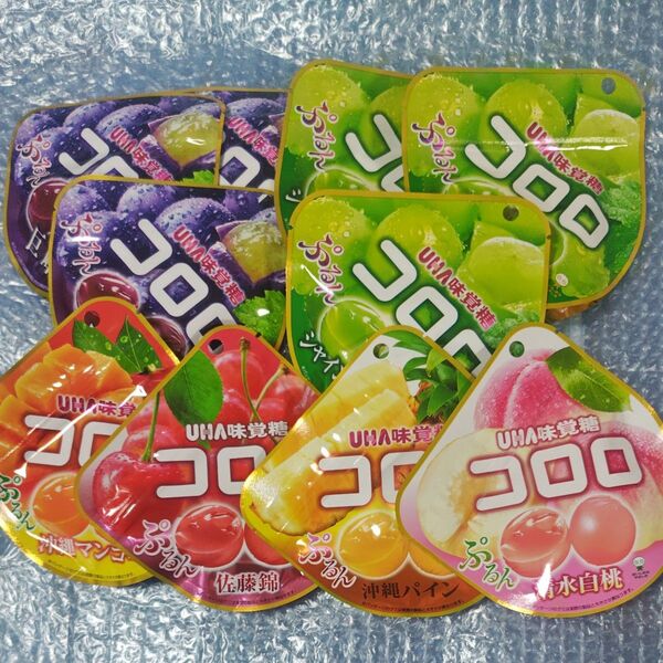 コロロ 6種類 10点セット(巨峰、白桃、パイン他)