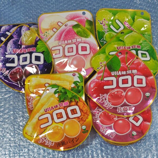 コロロ 5種類10点セット(白桃、佐藤錦、巨峰、パイン、シャインマスカット)