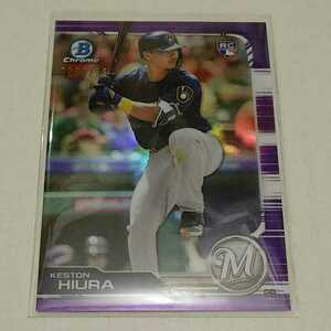 【Keston Hiura】2019 Bowman Chrome Purple Refractor RC