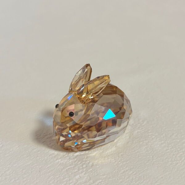 スワロフスキー ウサギ きらめく 兎 ゴールド 置物 Swarovski Rabbit 1089876 うさぎ フィギュリン
