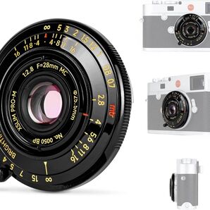 ♪新品 Brightin Star 28mm F2.8 ライカMマウント レンズ ブラックペイント 真鍮