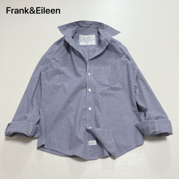 美品 フランクアンドアイリーン 長袖シャツ ギンガムチェックバリー XSサイズ