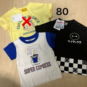 【新品】新幹線、ベイマックス 80サイズ 半袖Tシャツ