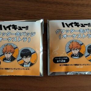 ハイキュー!! オーケストラ グリッター缶バッジ 未開封 2個セット