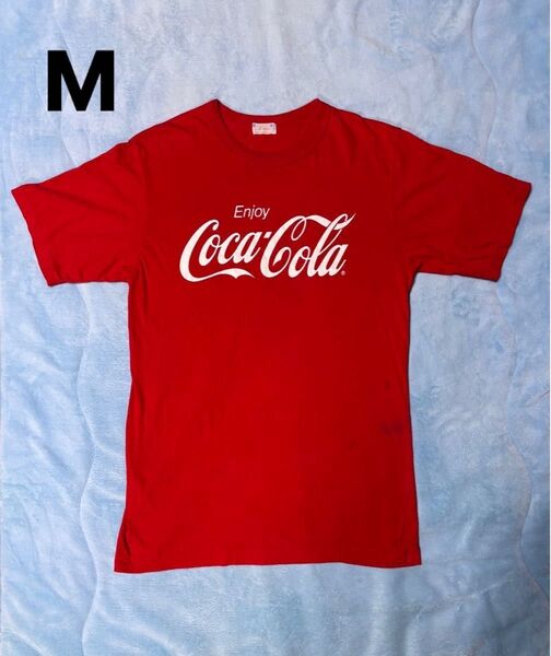 Coca-Cola Tシャツ レッド M ヴィンテージ ALMA JAPAN 半袖Tシャツ 90s 古着 ビンテージ