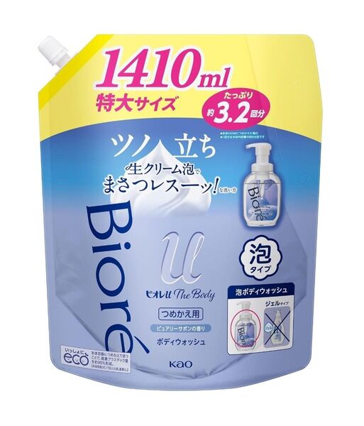 ビオレu ザ ボディ 泡タイプ ピュアリーサボンの香り つめかえ用1410ml