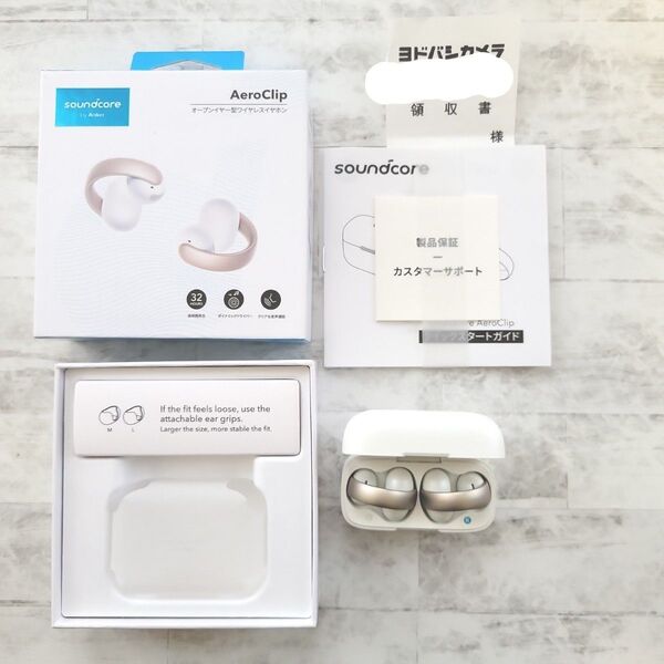 Anker Soundcore AeroClip ワイヤレスイヤホン