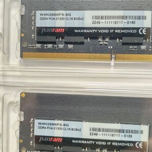 ☆CFD panram/ DDR4 16GB(8GBx2) USED美品