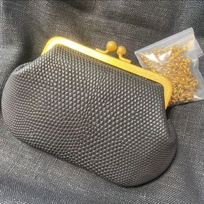 N25 がま口財布 リザード革 エキゾチック