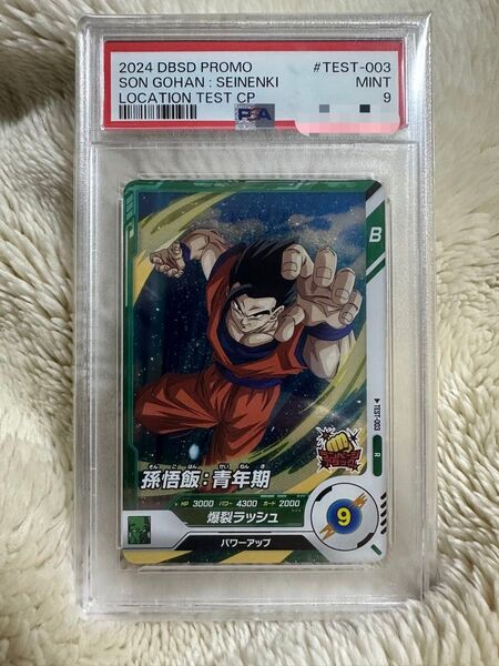 ★ 【PSA9】 ドラゴンボール PSA鑑定 孫悟飯 青年期 ランページアタック TEST-003 ロケテスト コレクション