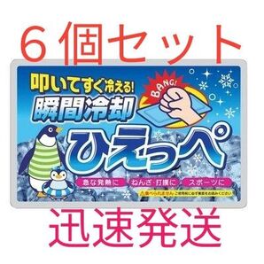 瞬間冷却パック ひえっぺ × 6個 保冷剤