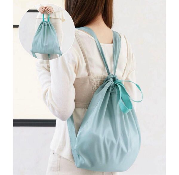 【新品未開封】2WAY折りたたみリュック スリーコインズ3coinsスリコ グリーン緑