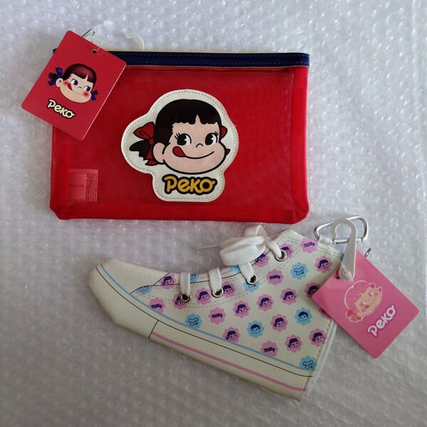 新品 ペコちゃん ポーチ セット