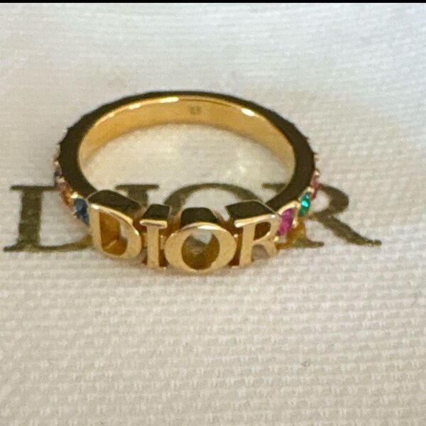ディオール dior リング 指輪 ゴールドカラー レディース カラーストーン
