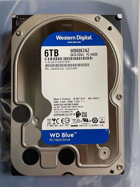 ●Western Digital WD Blue WD60EZAZ 6TB SATA HDD
