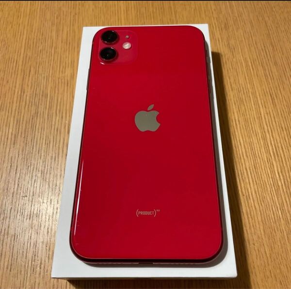 Apple アップル iPhone11 64G MWLV2J/A SIMフリー プロダクトレッド iOS 18.4 美品です