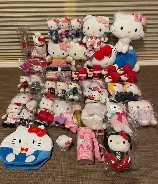 ハローキティ ぬいぐるみ サンリオ マスコット ボールチェーン グッズ まとめ多数 ご当地 非売品 限定品 ジャンク 当時物