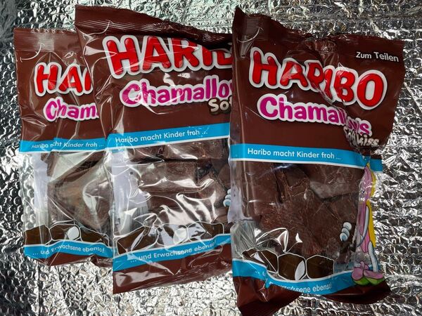 ハリボー HARIBO チョコマシュマロ マシュマロ 3袋 訳あり 配達中に溶けてしまいました