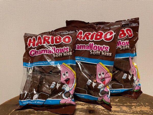 ハリボー HARIBO チョコマシュマロ マシュマロ 3袋 訳あり 配達中に溶けてしまいました
