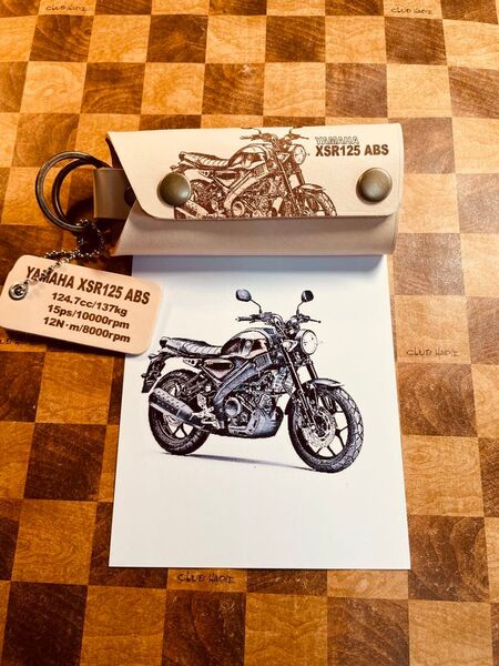リング追加 XSR125 本革レザーキーケース オリジナルレザーキーケース