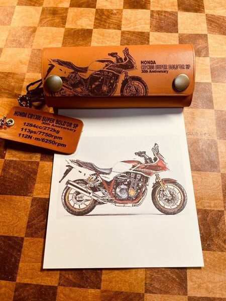 本革レザーキーケース CB1300SB SP オリジナルレザー3連キーケース