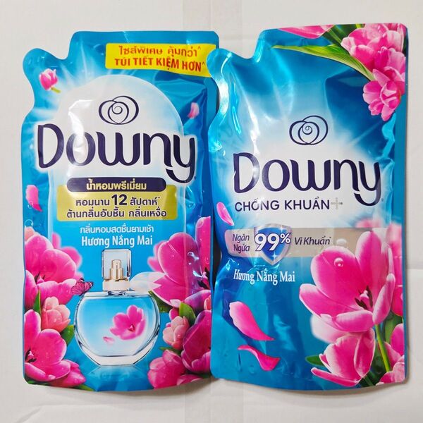 ダウニー 柔軟剤 サンライズフレッシュ 詰替え2袋 濃縮タイプ Downy アジアンダウニー ベトナムダウニー