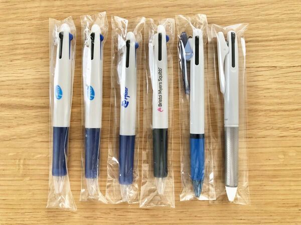 新品 6本セット(3色ボールペン 4本 2色ボールペン 2本)