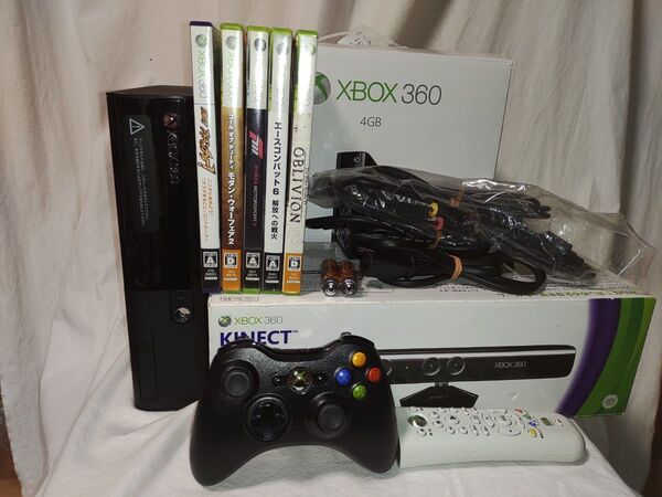 XBOX360最終型E型 320GB 本体一式+キネクト+ゲーム5本