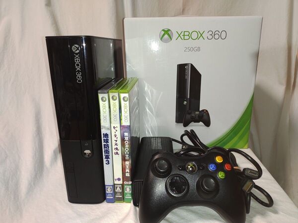 XBOX360E 250GB 本体一式+ゲーム3本付き