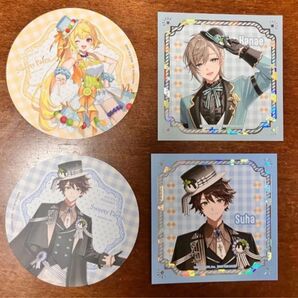 【アニカフェ】 アニメイトカフェ×にじさんじ sweets party 特典コースター ましかくカード 叶 星川サラ ミンスゥーハ