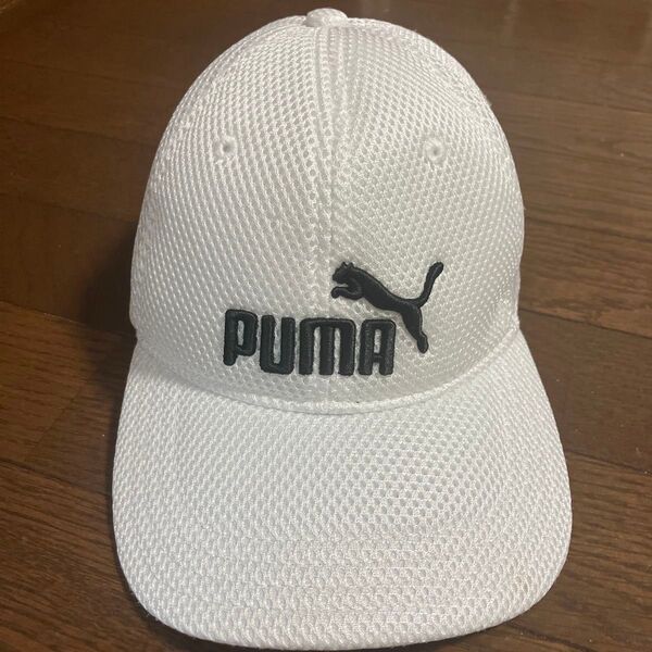 【未使用】 PUMA プーマ ホワイト キャップ 白 帽子 GOLF