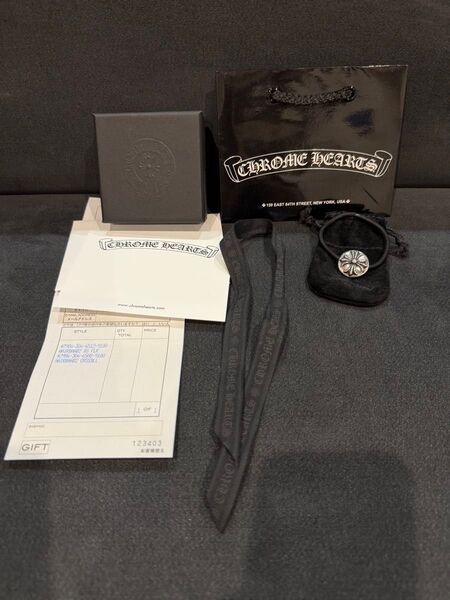 未使用 CHROME HEARTS hair band クロムハーツ ヘアバンド クロスボール シルバー925 ブレスレット