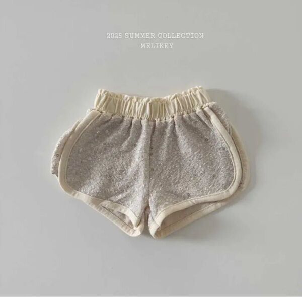 Melikey 韓国子供服 スパンコール ショーパン セット キッズ ショートパンツ 短パン ハーフパンツ