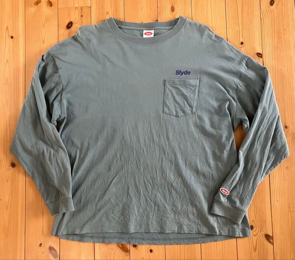 Slyde ブルーグレー くすみ系 ロングスリーブ Tシャツ XLサイズ 長袖 ロンT スケーター SK-8 VANS NIKE