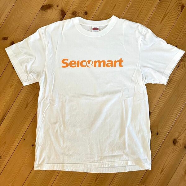 北海道限定 セイコーマート Seicomart ロゴ プリント 半袖 Tシャツ Lサイズ ホワイト 白 レア