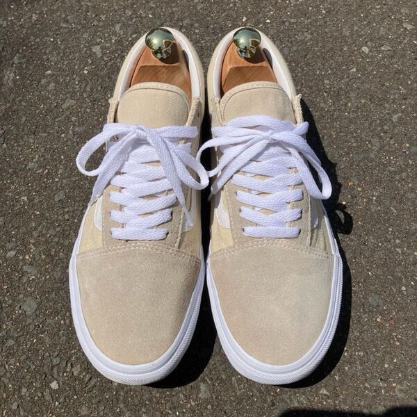 VANS バンズ OLD SKOOL オールドスクール ベージュ スエード ローカット スニーカー US9.5 27.5cm