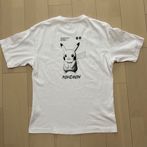 ユニクロ ポケモン ピカチュウ Tシャツ ホワイト S 半袖