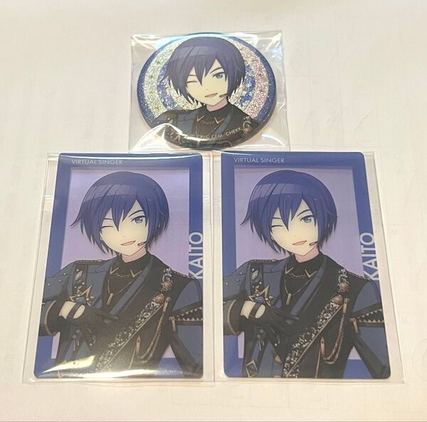 プロセカ あんスタコラボ KAITO グリッター缶バッジ エピカ