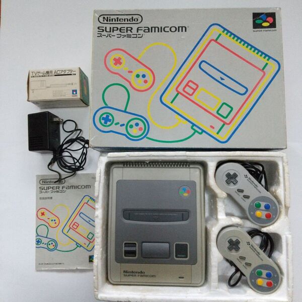 スーパーファミコン コントローラー 2個 ACアダプター Nintendo SHVC-001 SHVC-005 HA-7 HORI