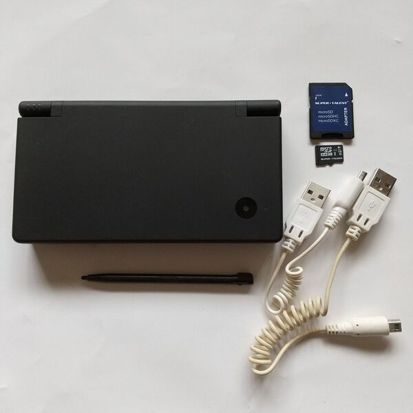 純正 DSi 本体 ブラック 黒 ニンテンドーDS TWL-001 タッチペン SDカード 充電用ケーブル Nintendo