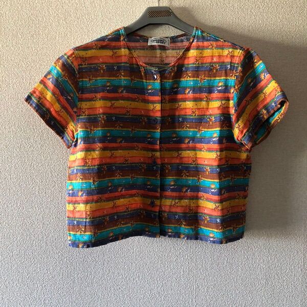 MISSONI SPORT 半袖シャツ マルチカラー ストライプ