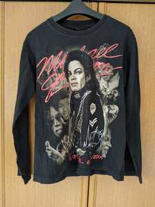 マイケル・ジャクソン 長袖Tシャツ　Sサイズ　黒色　即決　ブラック　KING OF POP MICHAEL JACKSON 