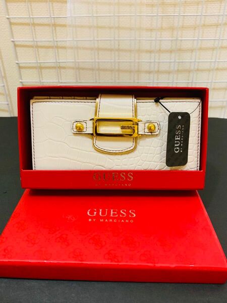 【箱付き未使用】GUESS ゲス 折り財布 ウォレット 長財布 レザー 男女兼用