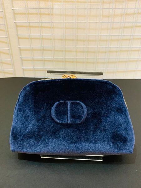 【未使用美品】 Christian Dior クリスチャンディオール ディオール ポーチ 小物入れ ネイビー ノベルティ