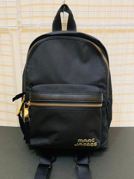 【まあまあ美品】マークジェイコブス リュック バックパック リュックサック 黒 レザー ナイロン