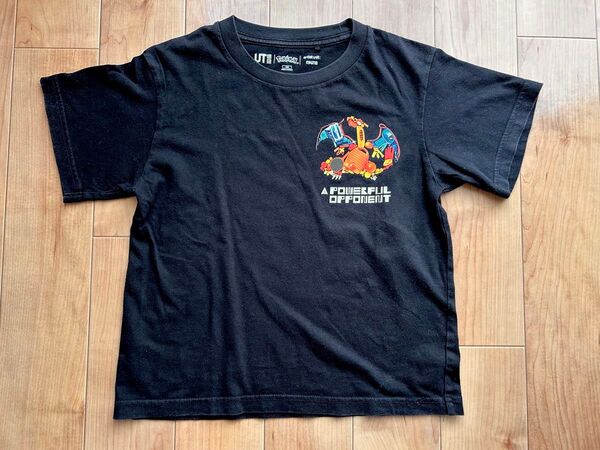 ユニクロ UT キッズ 半袖Tシャツ120センチ ポケモン リザードン ブラック