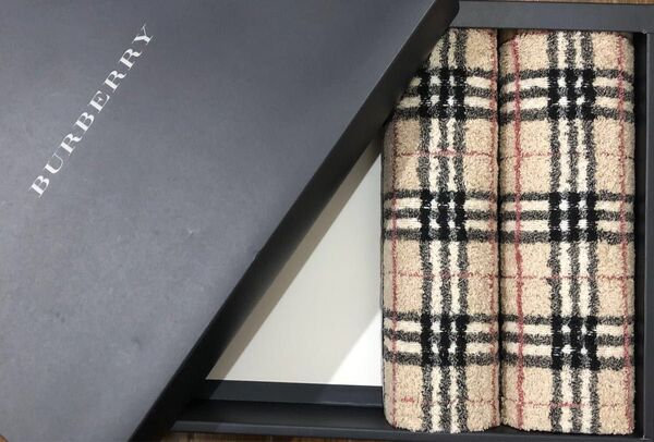 BURBERRY フェイスタオル2枚 ノバチェック バーバリー